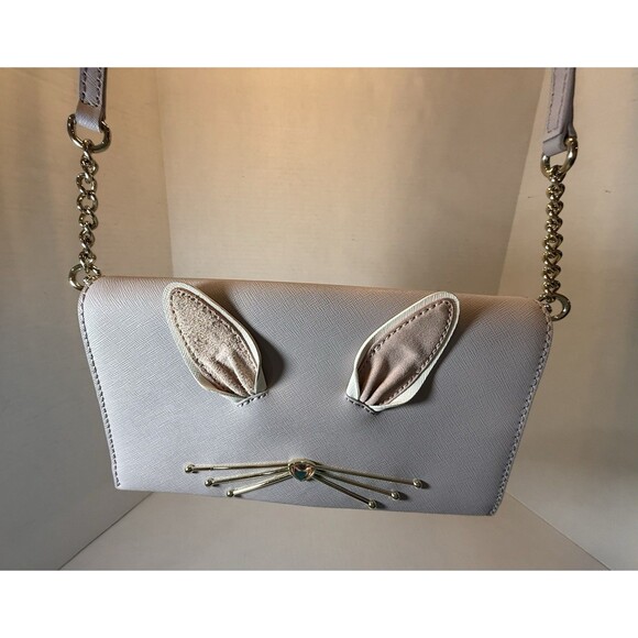 kate spade new york Handbags - Kate Spade New York Make Magic Rabbit Bunny Cali Crossbody Clutch Bag 14k Gold